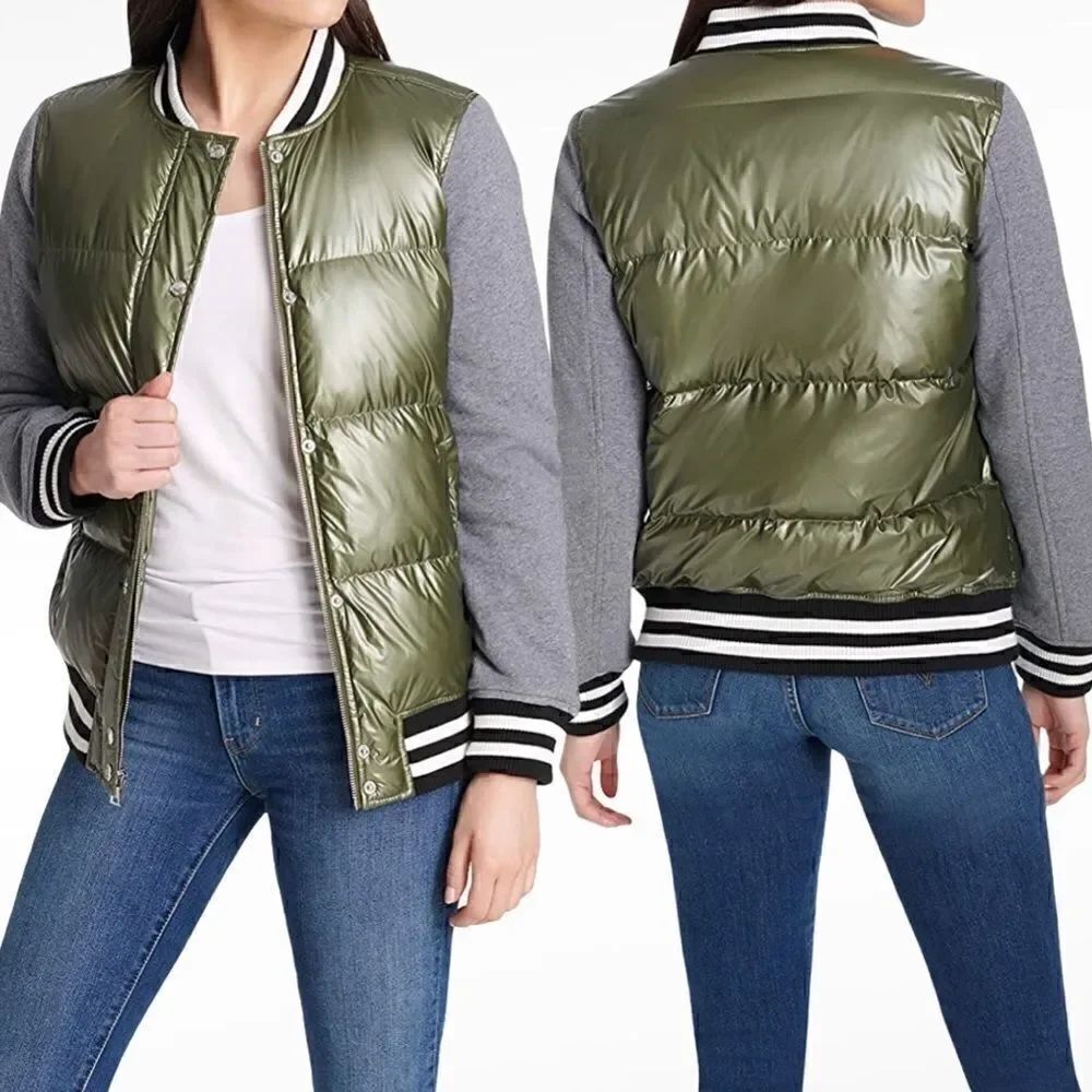 Levi’s Quilted Puffy Varsity Bomber Jacket